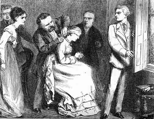 Illustration from the Chatto & Windus 1875 Piccadilly Novels edition of Poor Miss Finch.