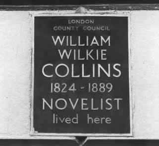 Wilkie Collins's Blue Plaque in Gloucester Place