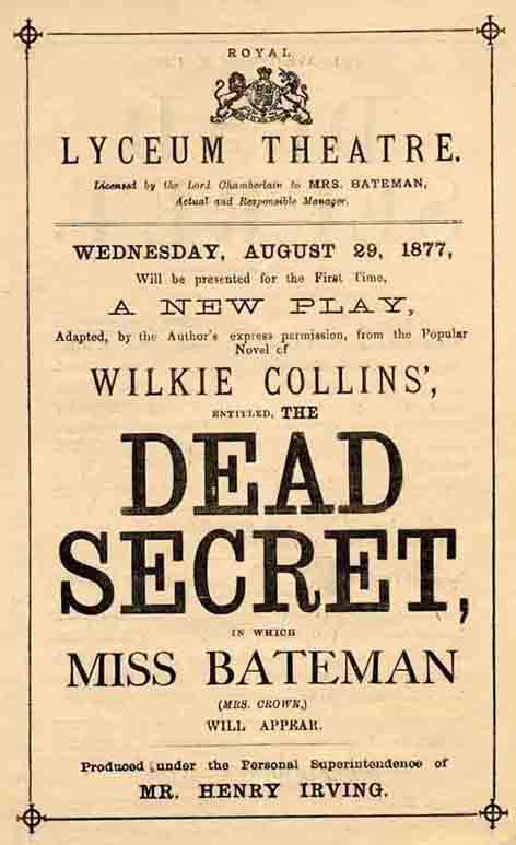The Dead Secret at the Lyceum Theatre.
