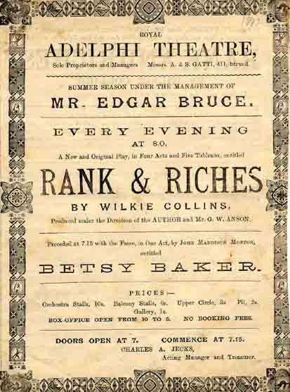 Rank and Riches at the Adelphi Theatre.