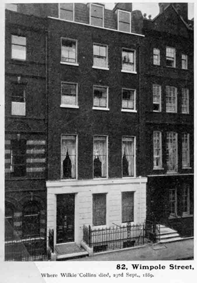 Wilkie Collins's home in Wimpole Street