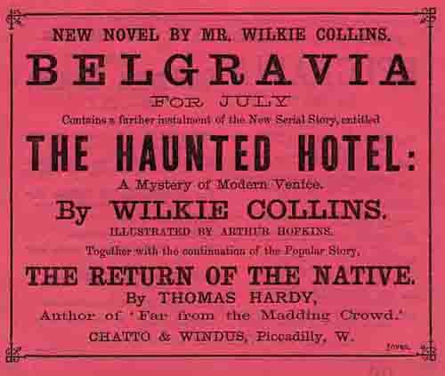 The Haunted Hotel - Belgravia Advertisement.