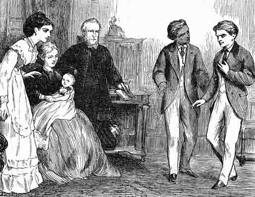 Illustration from the Chatto & Windus 1875 Piccadilly Novels edition of Poor Miss Finch.