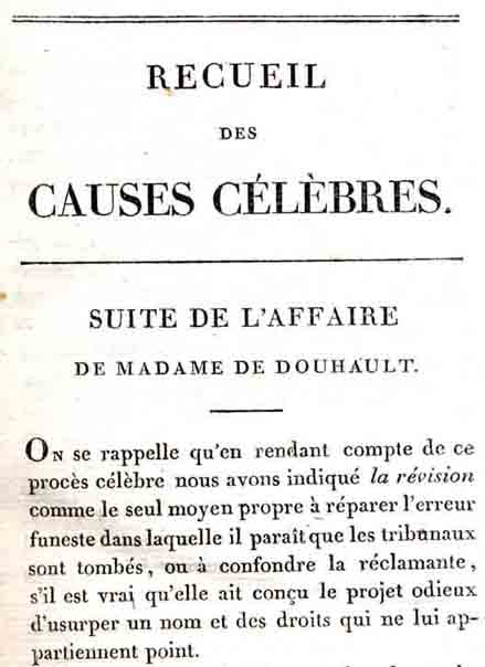 Maurice Mejan's Receuil des Cause Celebres.
